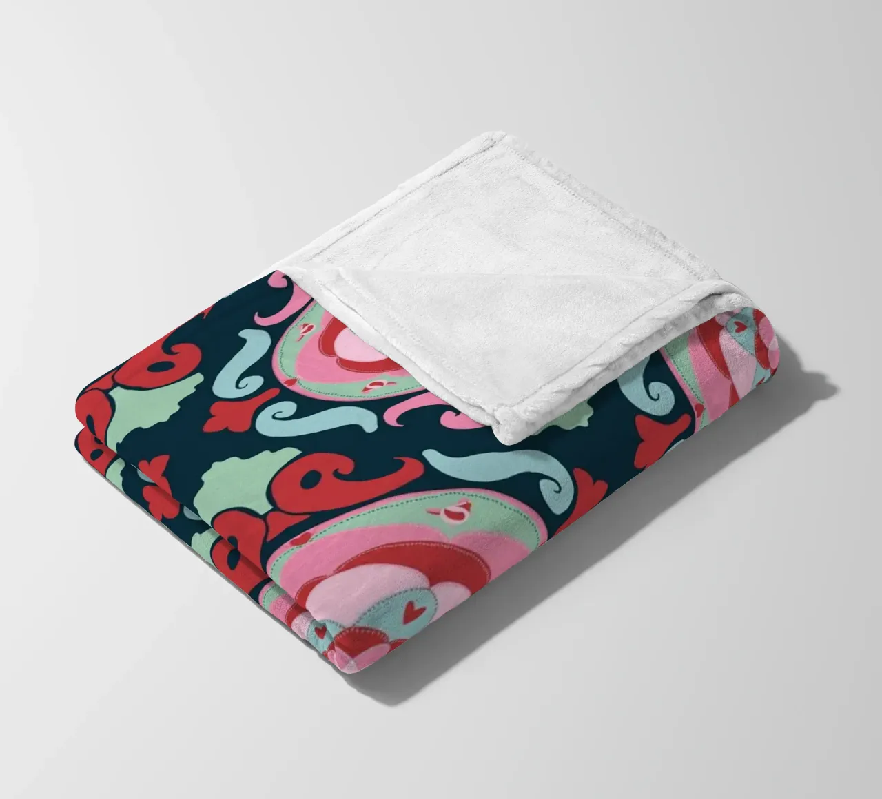 Vintage Romance dunkel fleece blanket by Miris bunte Modewelt