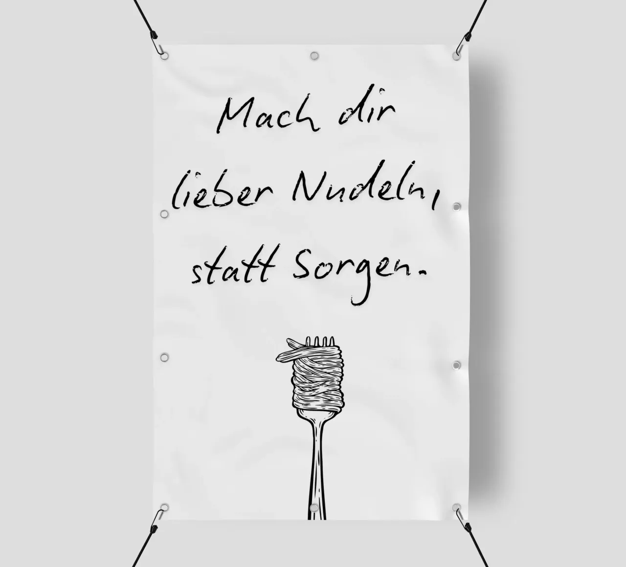 Lieber Nudeln, statt Sorgen. telo in pvc da NORDLICHT DESIGNS