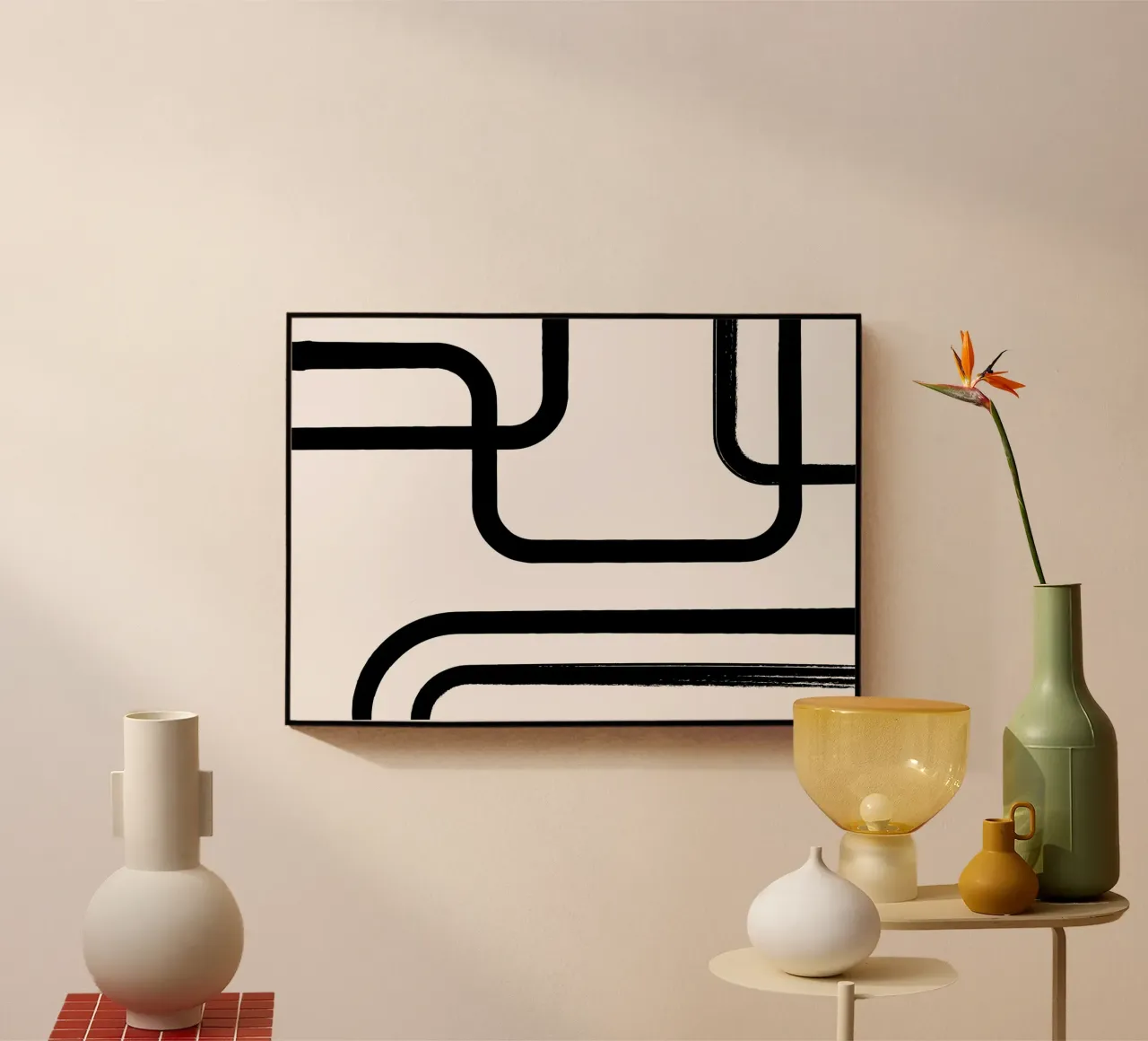 Snakeline plexiglass da Kunst und Kontrast