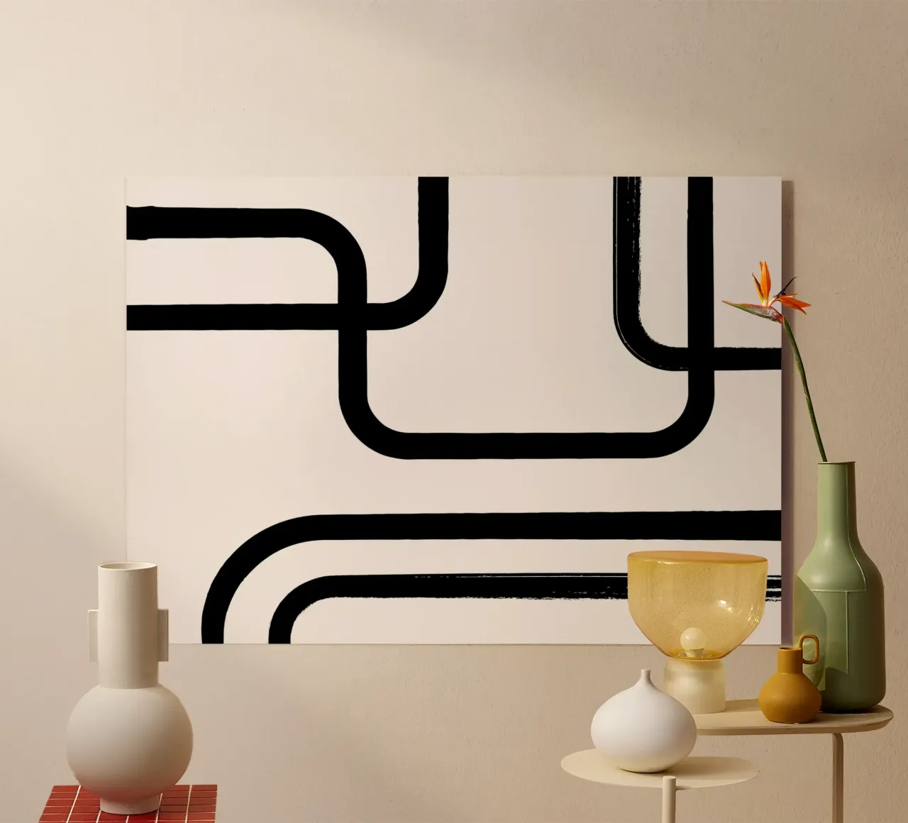Snakeline plexiglass da Kunst und Kontrast