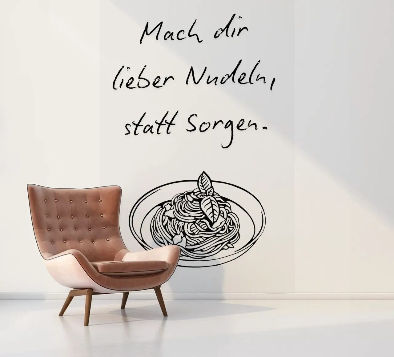 Lieber Nudeln, statt Sorgen. photo wallpaper by NORDLICHT DESIGNS