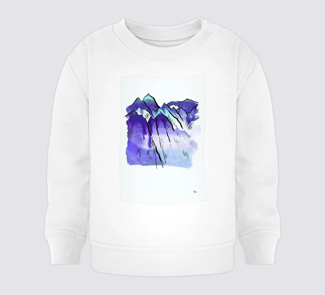 Japanese Mountains felpa neonato da Liga Kitchen