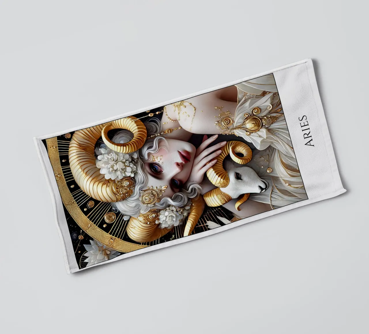 Sternzeichen Widder Handtuch von Art-Nouveau-Dsg