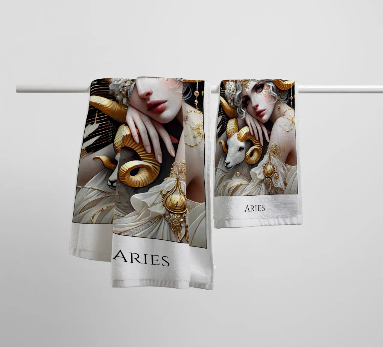 Sternzeichen Widder Handtuch von Art-Nouveau-Dsg