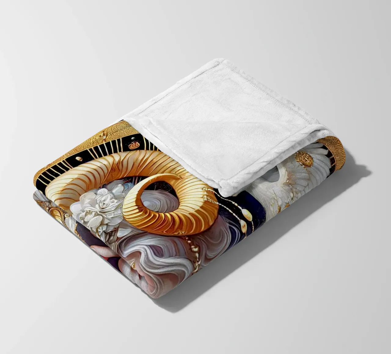 Sternzeichen Widder Fleecedecke von Art-Nouveau-Dsg