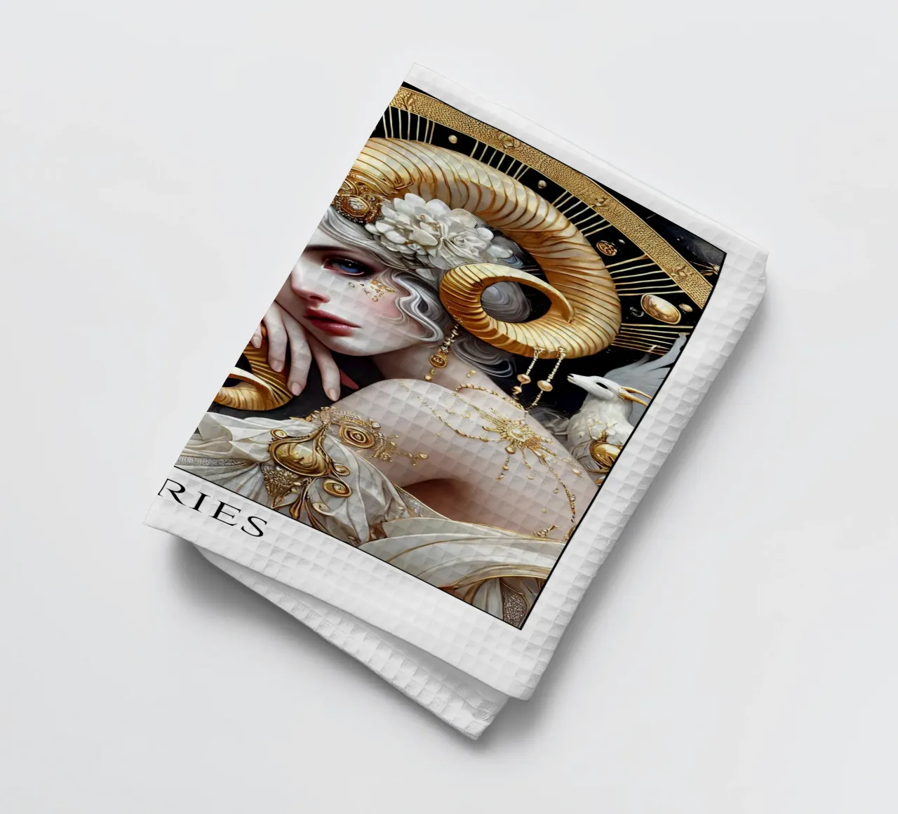 Sternzeichen Widder Geschirrtuch von Art-Nouveau-Dsg
