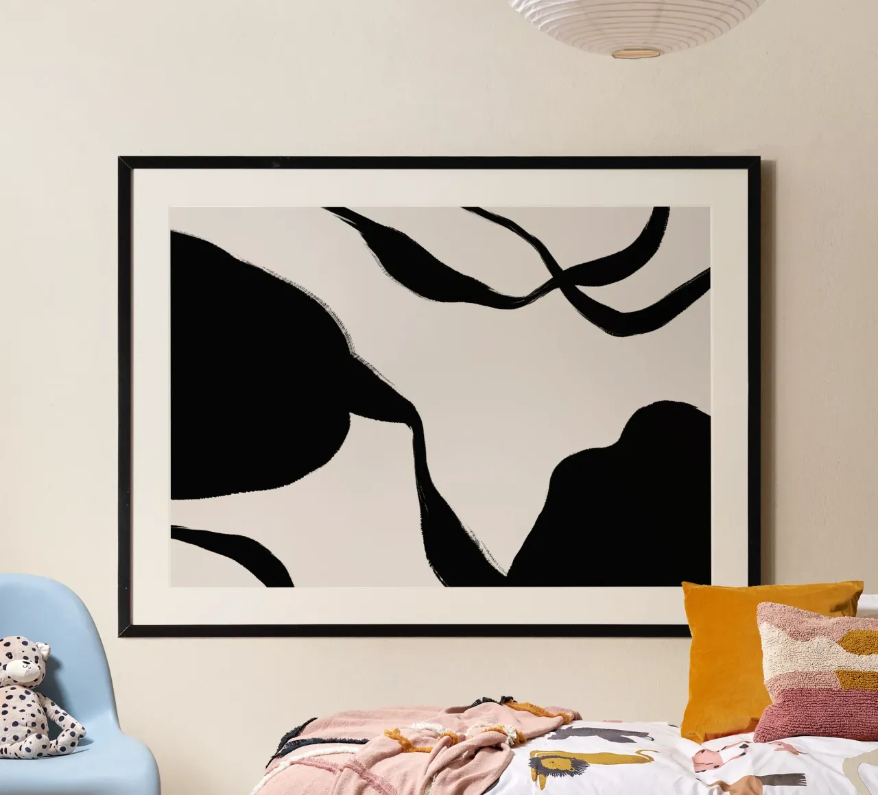 Monocromo moderno poster con telaio in plastica da Kunst und Kontrast