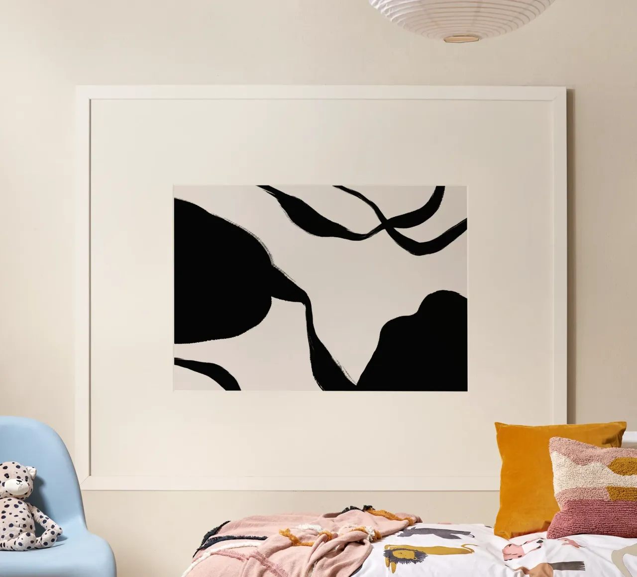 Monocromo moderno poster con telaio in plastica da Kunst und Kontrast