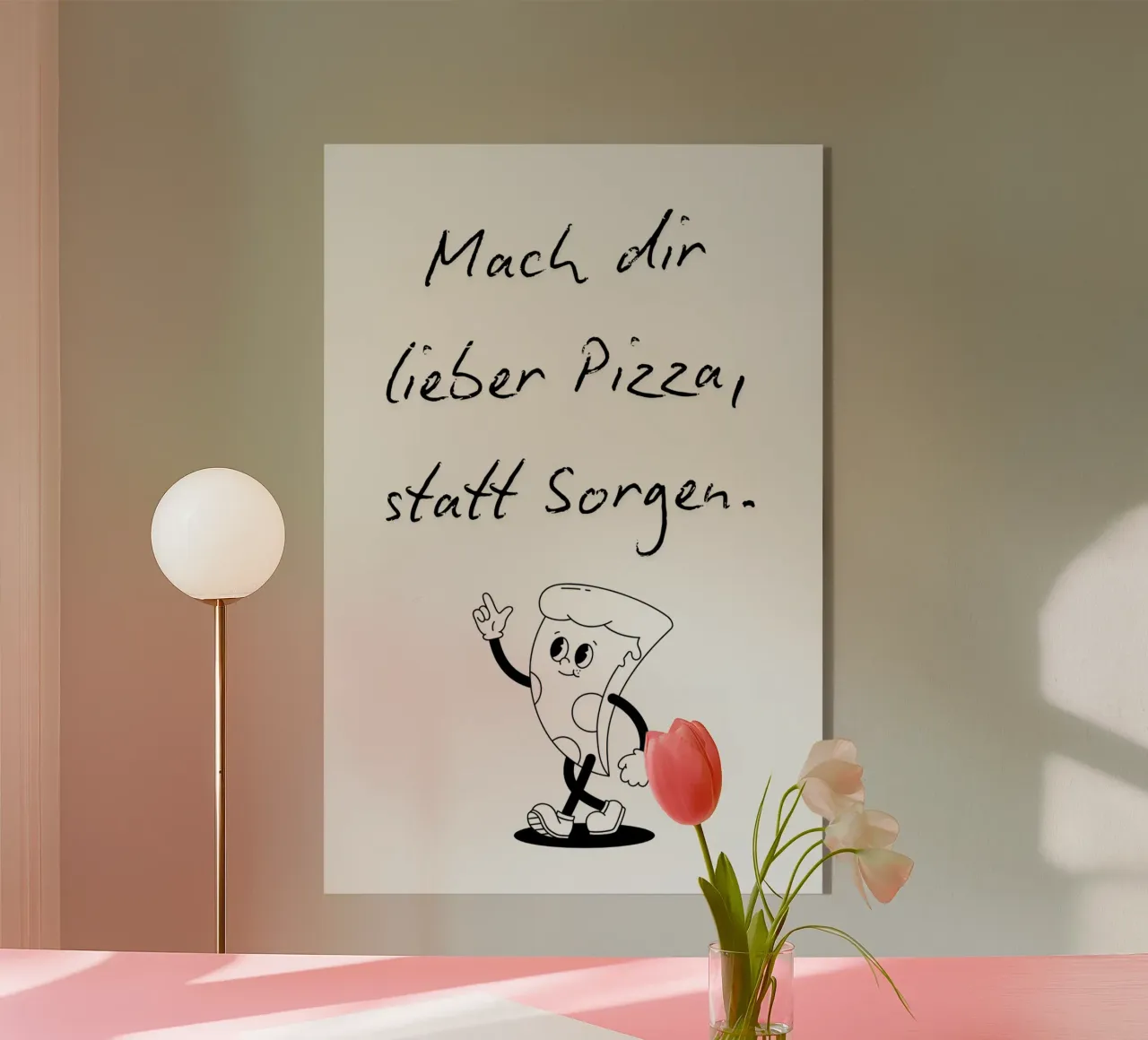 Lieber Pizza, statt Sorgen. plexiglass da NORDLICHT DESIGNS