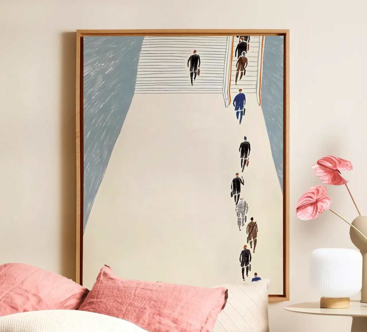 Right way canvas with Floater frame by Kunst und Kontrast
