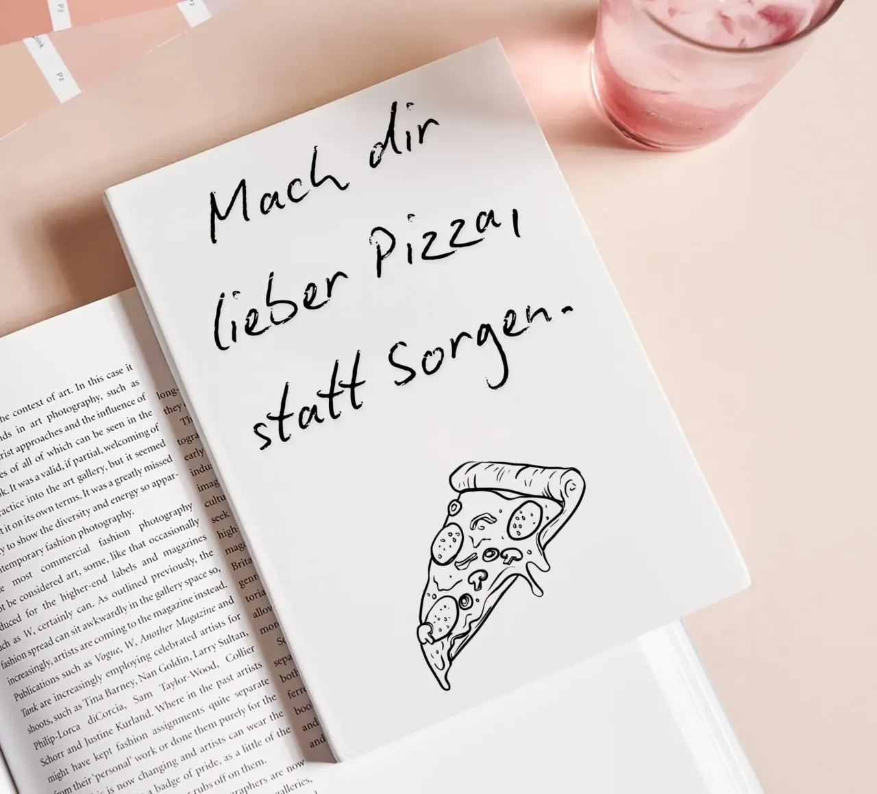 Lieber Pizza, statt Sorgen. notebook by NORDLICHT DESIGNS