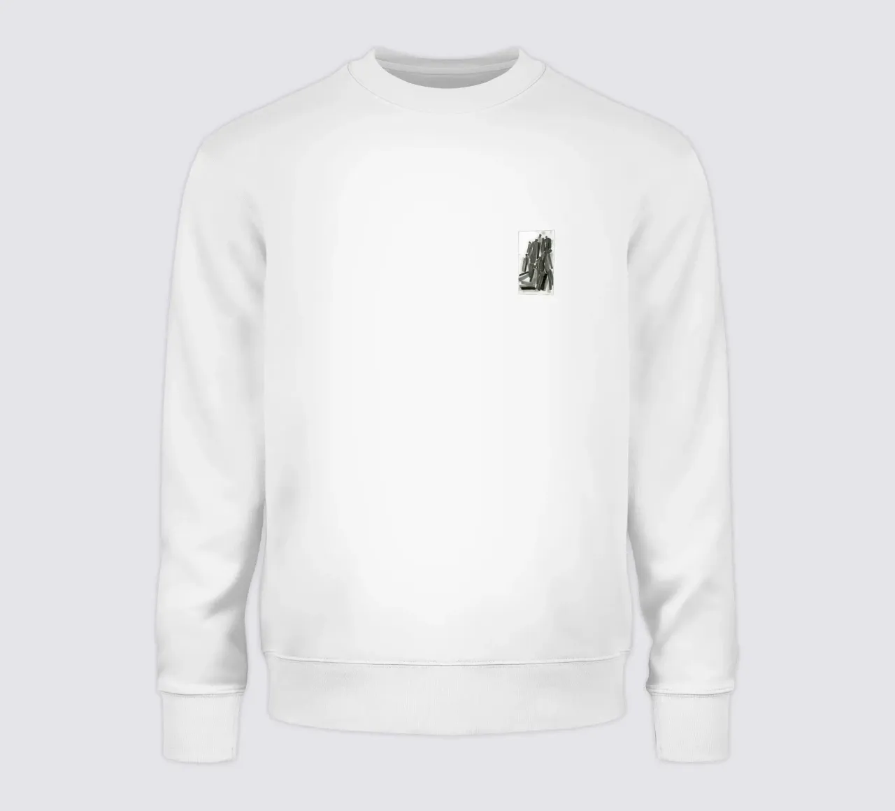 Acquerello Composizione di folla felpa da Kunst und Kontrast