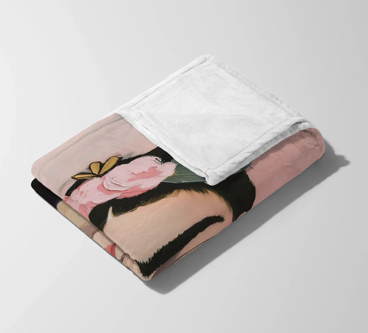 Orecchini con fiori di Frida coperta in pile da Carinaprint
