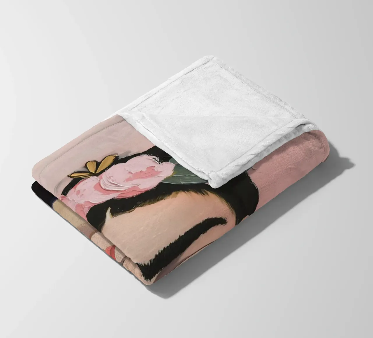 Orecchini con fiori di Frida coperta in pile da Carinaprint