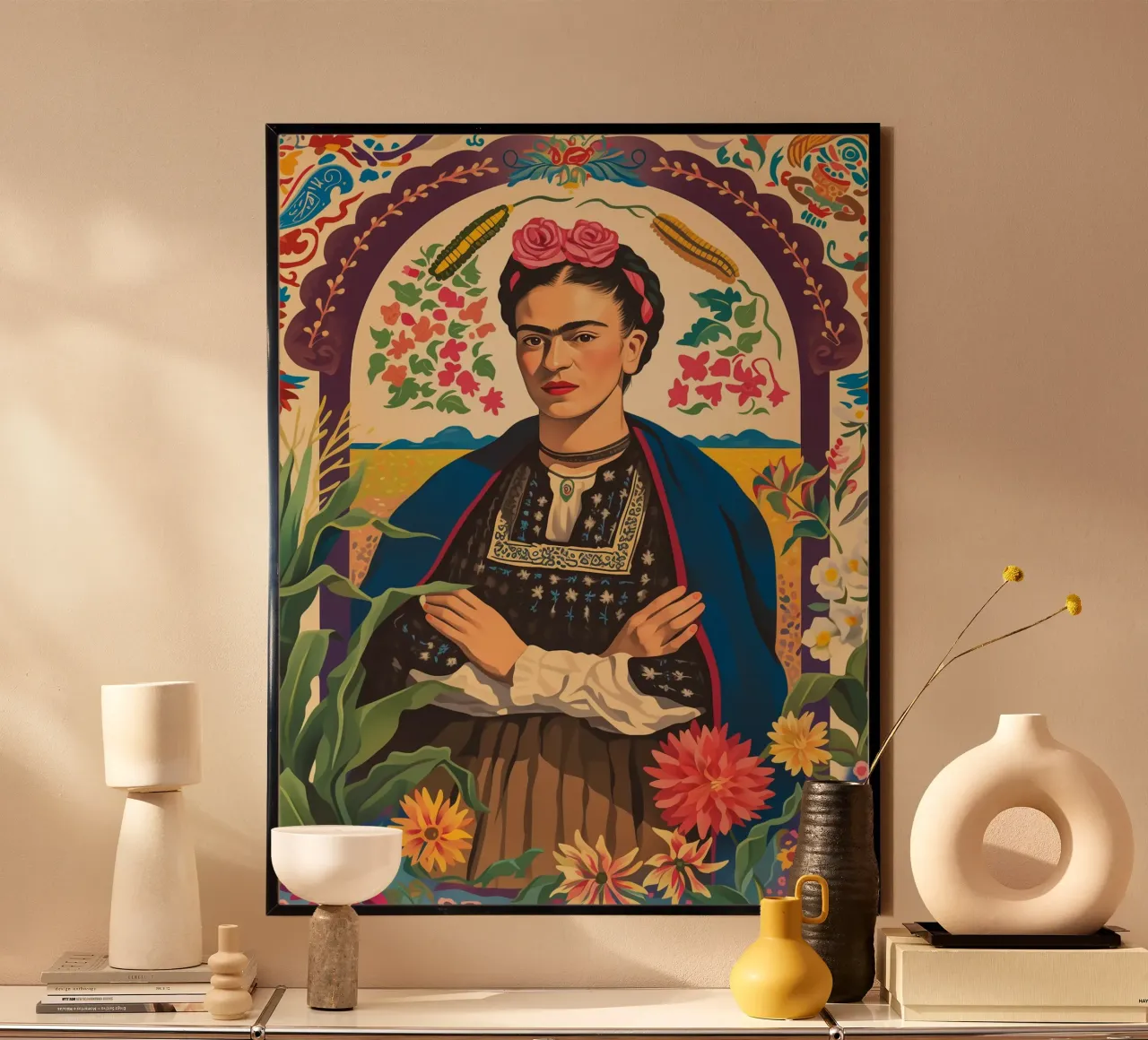 Il folklore botanico di Frida carta hahnemühle da Carinaprint