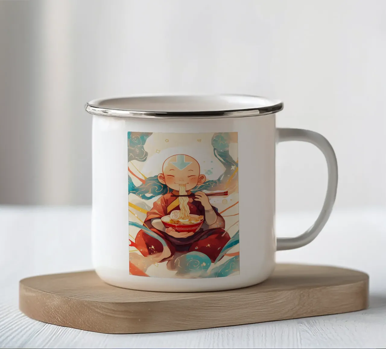 Aang Avatar The Last Airbender Ramen tazza in smalto da CreativeStudio