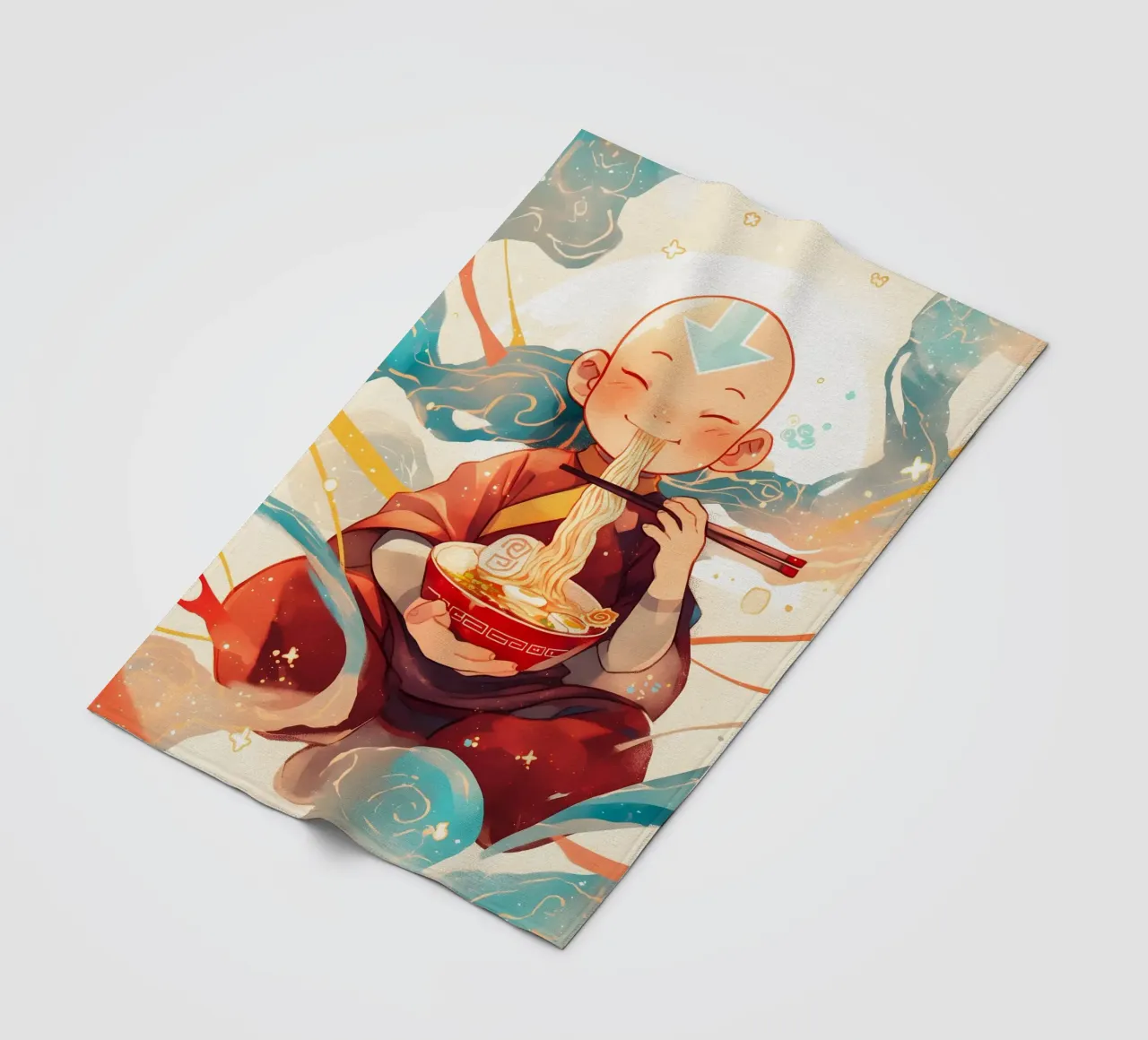 Aang Avatar The Last Airbender Ramen coperta in pile da CreativeStudio