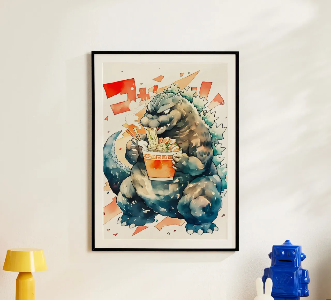 Godzilla Japan Ramen carta hahnemühle da CreativeStudio
