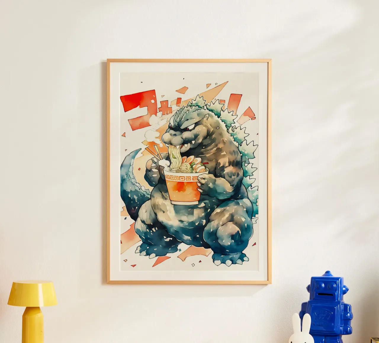 Godzilla Japan Ramen carta hahnemühle da CreativeStudio