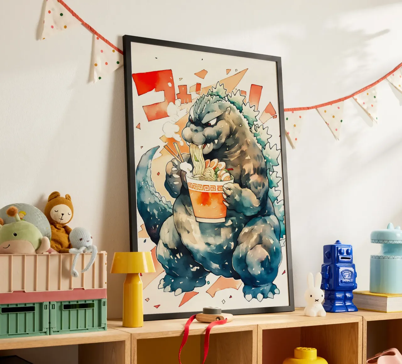 Godzilla Japan Ramen carta hahnemühle da CreativeStudio