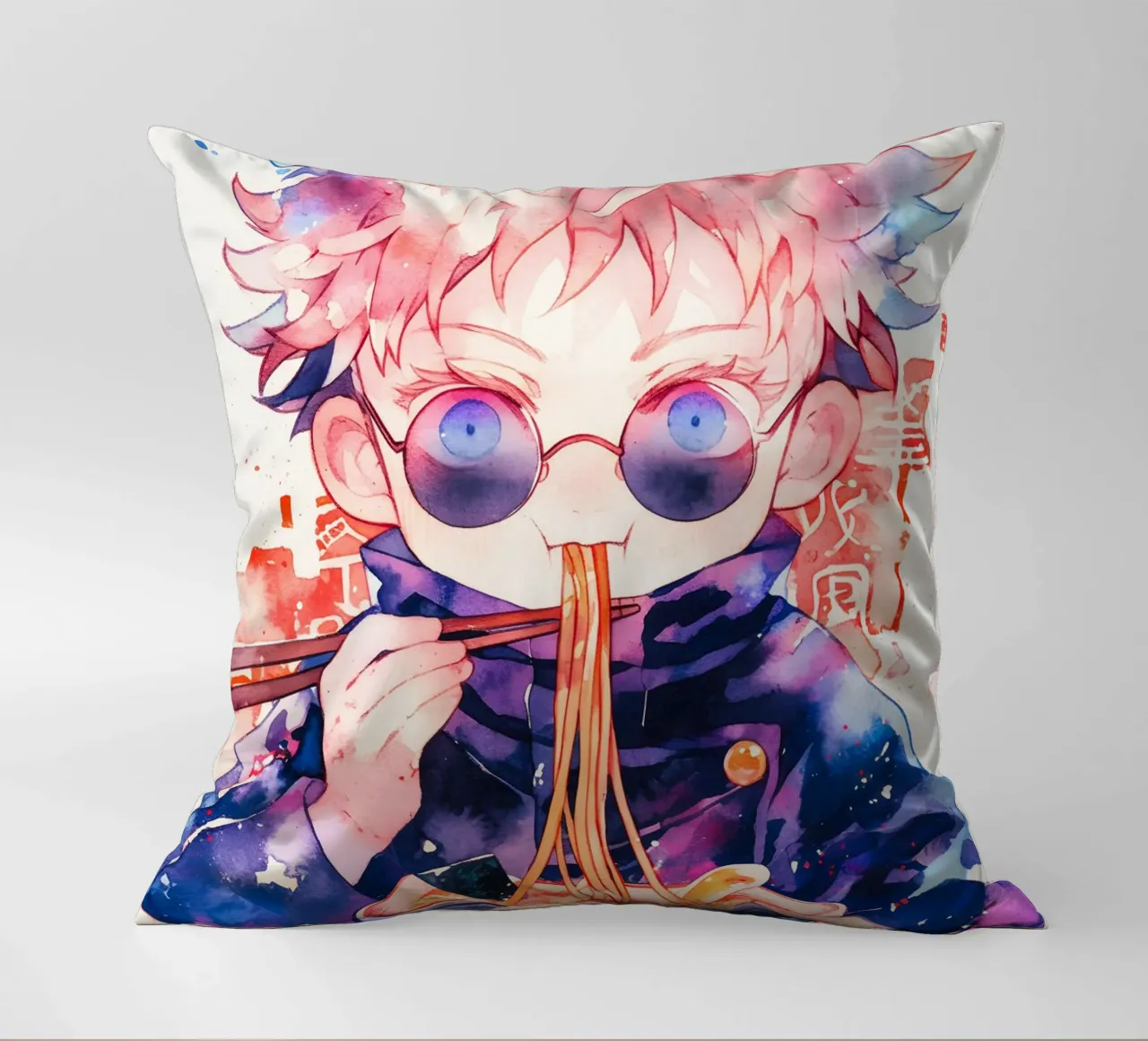 Gojo Satoru from Jujutsu kaisen Ramen cojín de CreativeStudio