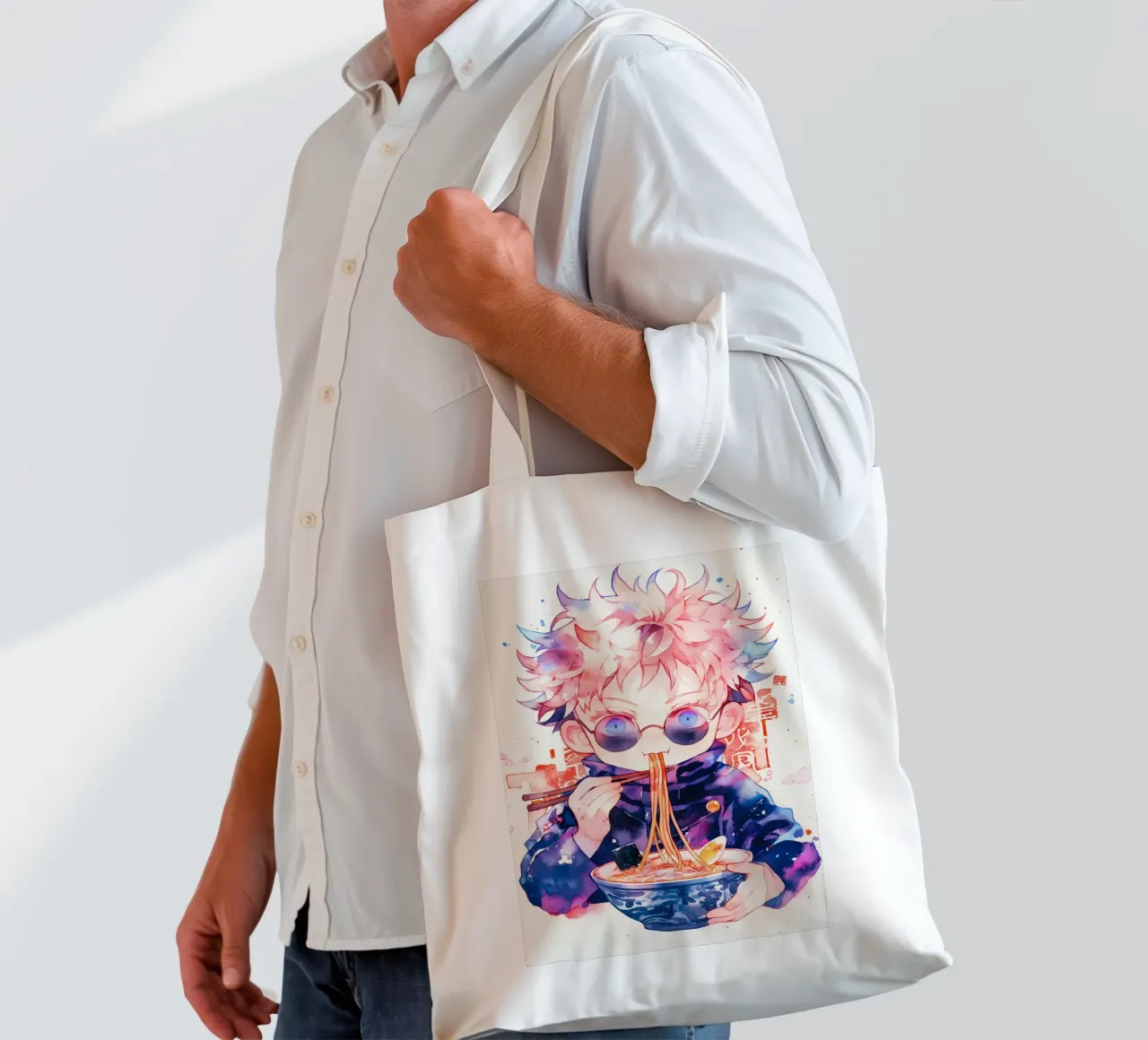 Gojo Satoru from Jujutsu kaisen Ramen borsa in juta da CreativeStudio