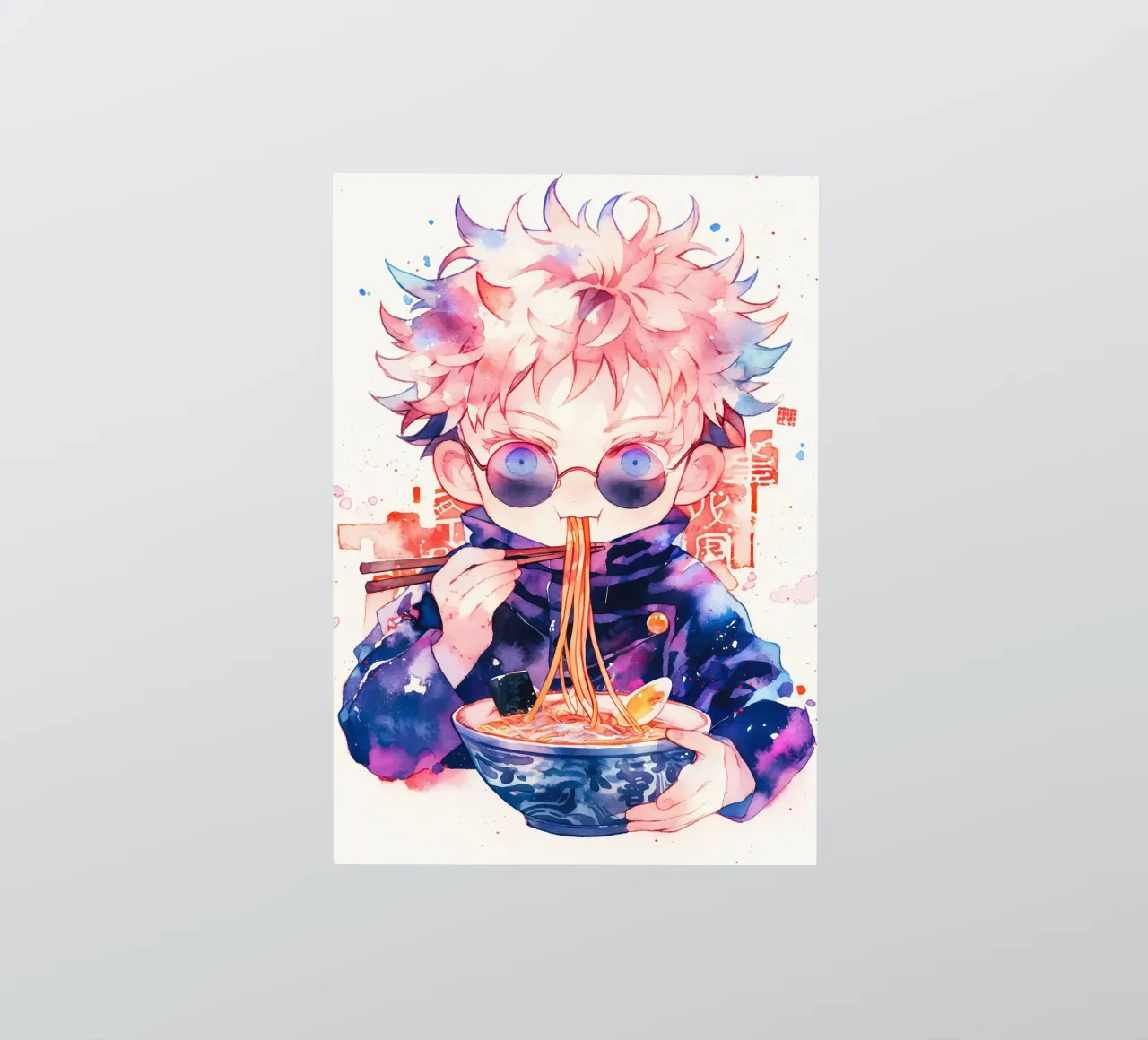 Gojo Satoru from Jujutsu kaisen Ramen adesivo da CreativeStudio