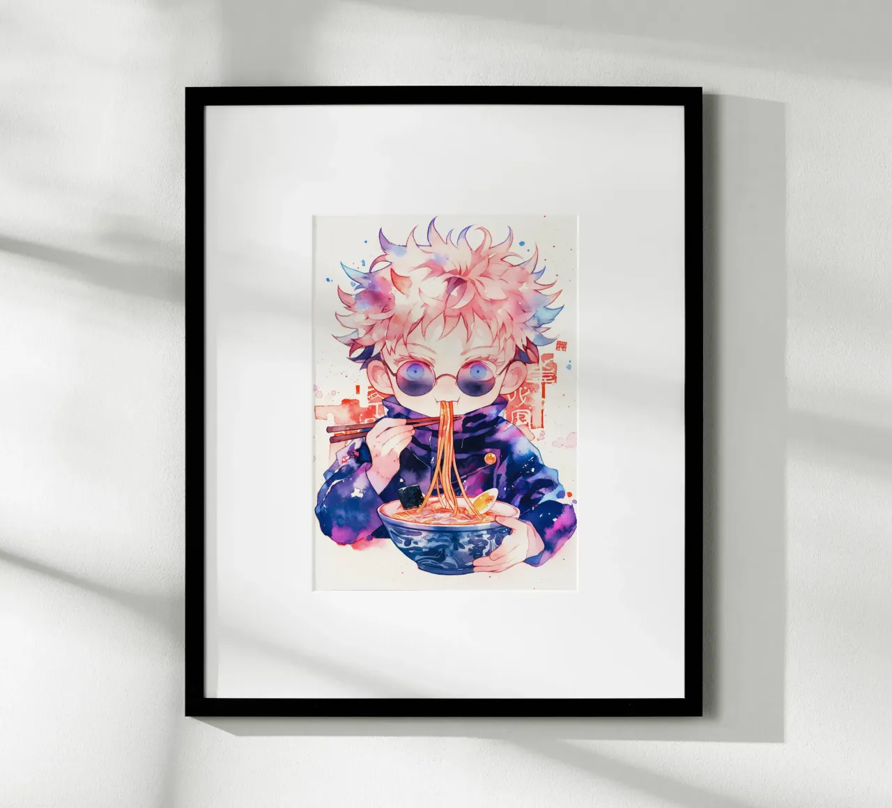Gojo Satoru from Jujutsu kaisen Ramen carta hahnemühle da CreativeStudio