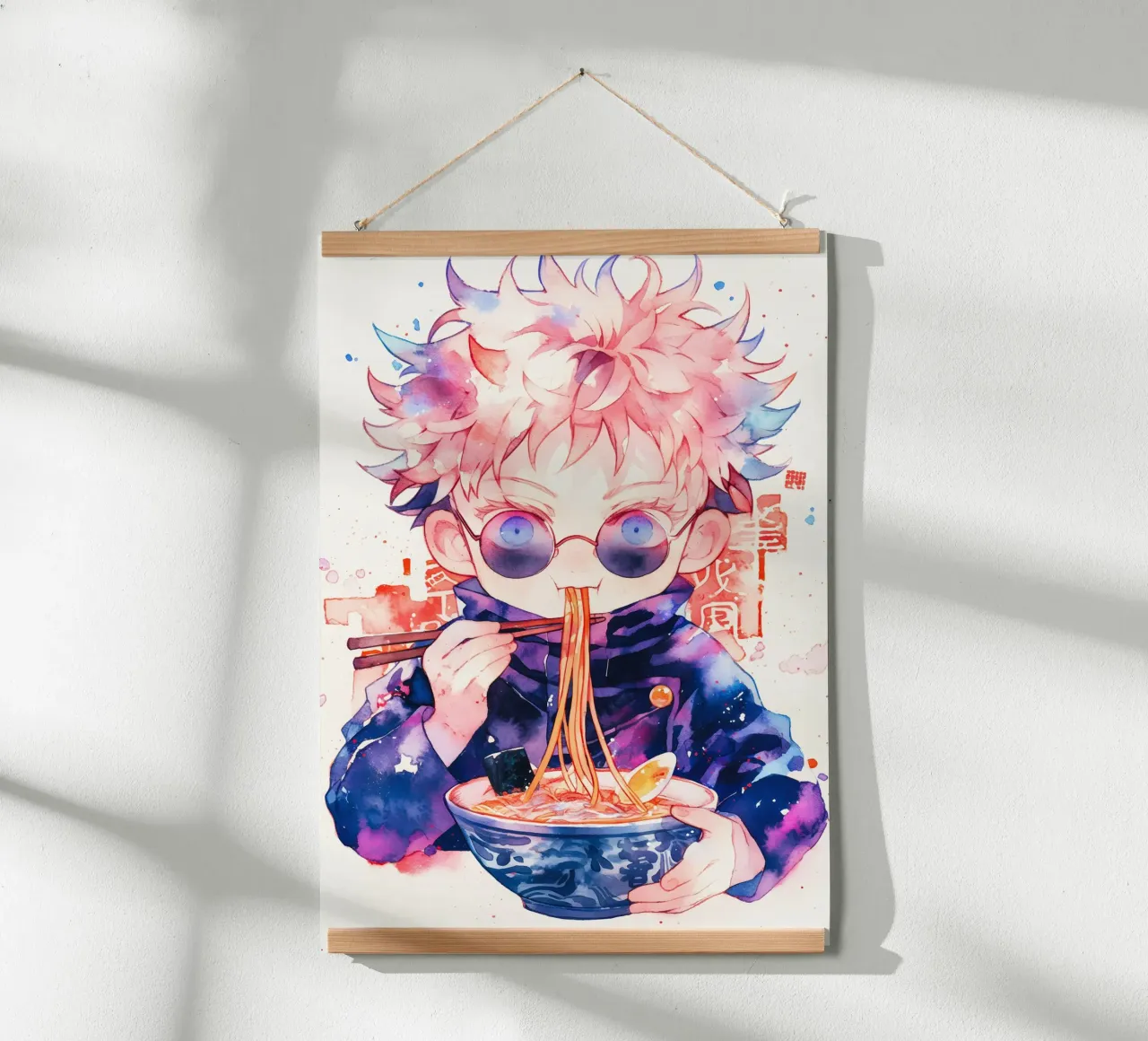 Gojo Satoru from Jujutsu kaisen Ramen carta hahnemühle da CreativeStudio
