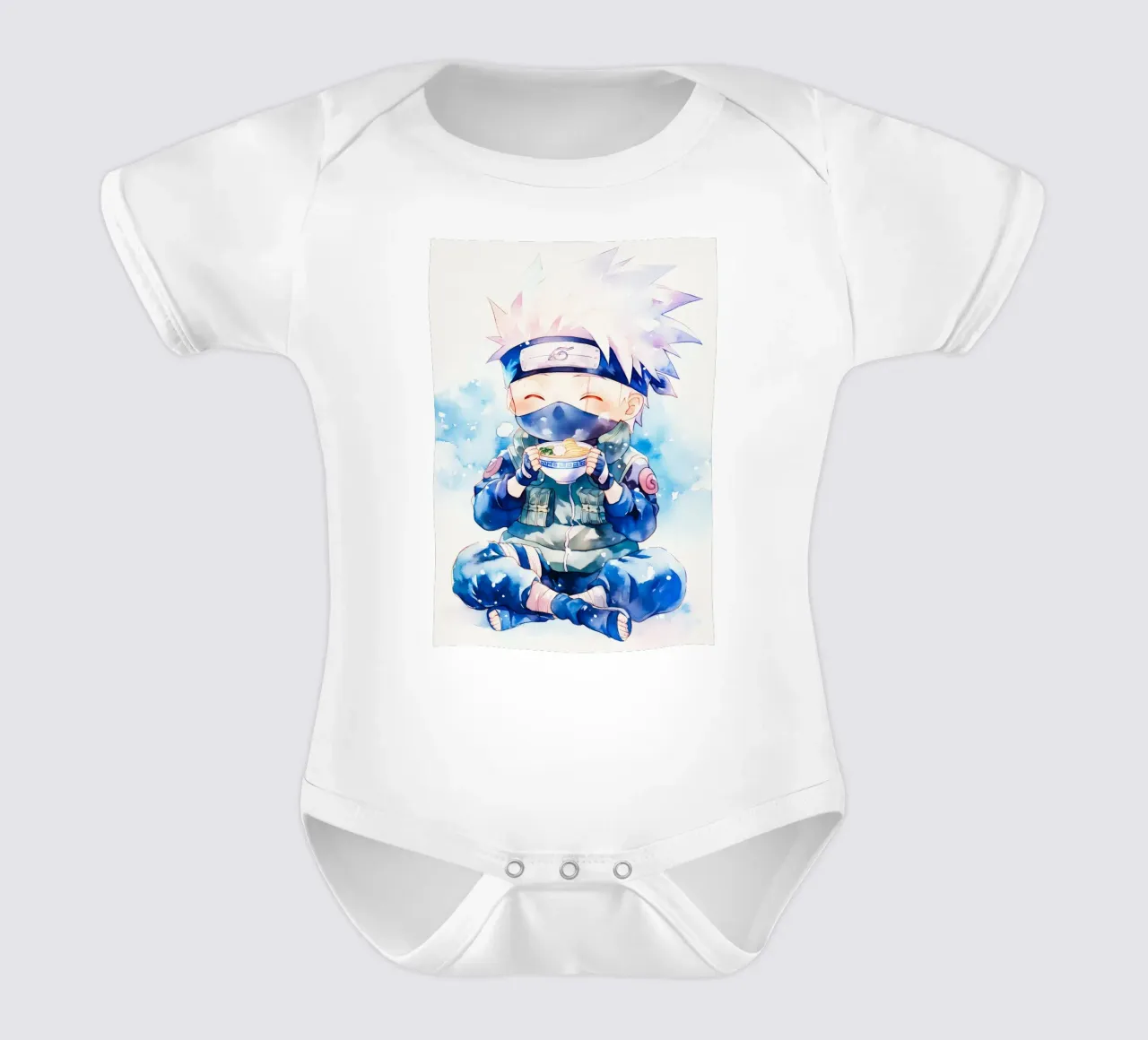 Kakashi From Naruto Ramen body neonato maniche corte da CreativeStudio