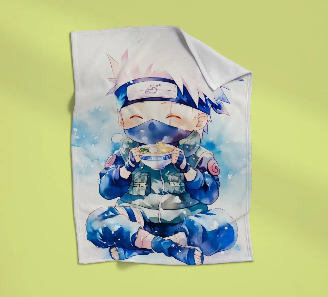 Kakashi From Naruto Ramen coperta in pile da CreativeStudio