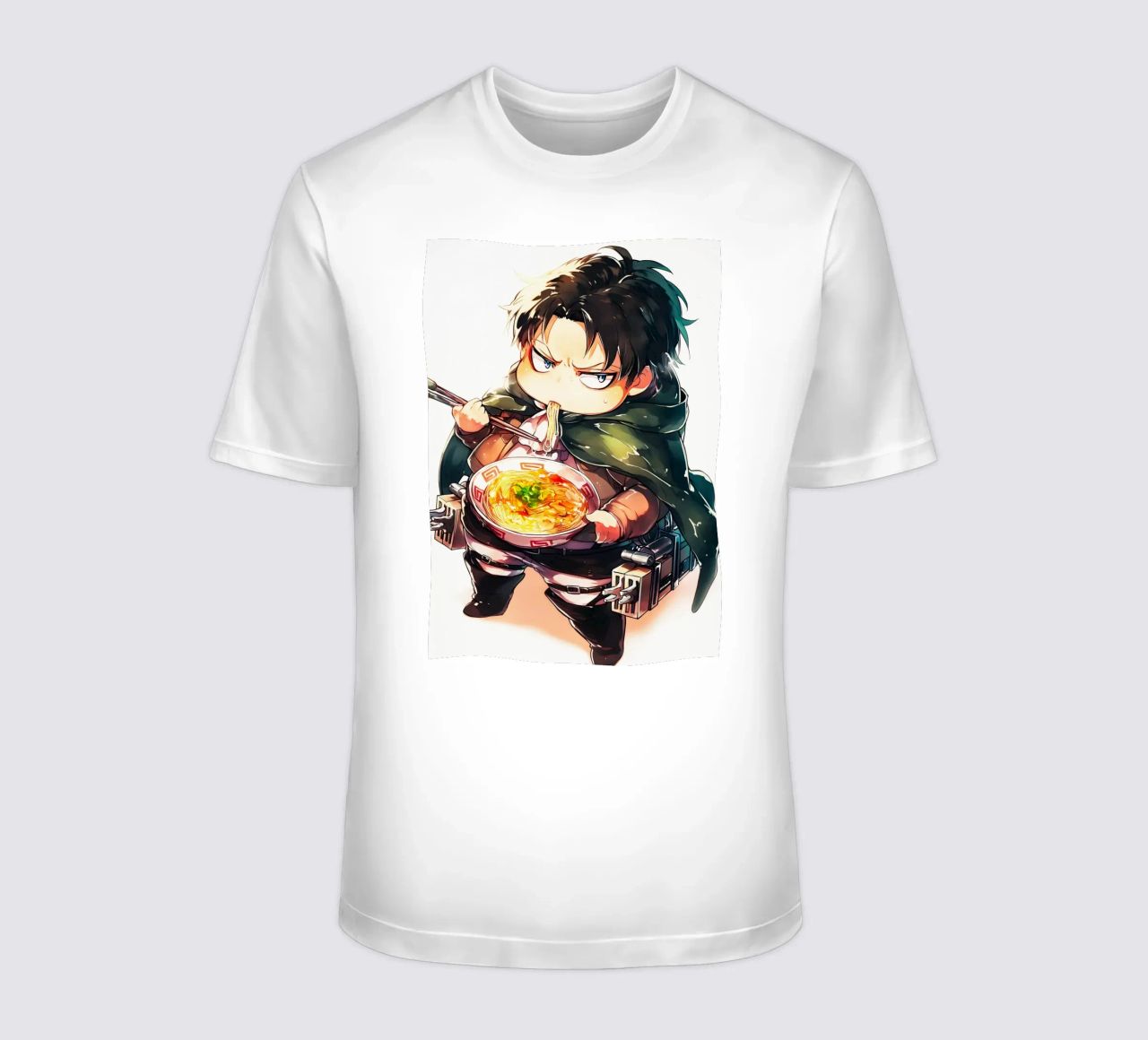 Levi from Attack on titan Ramen t-shirt da CreativeStudio