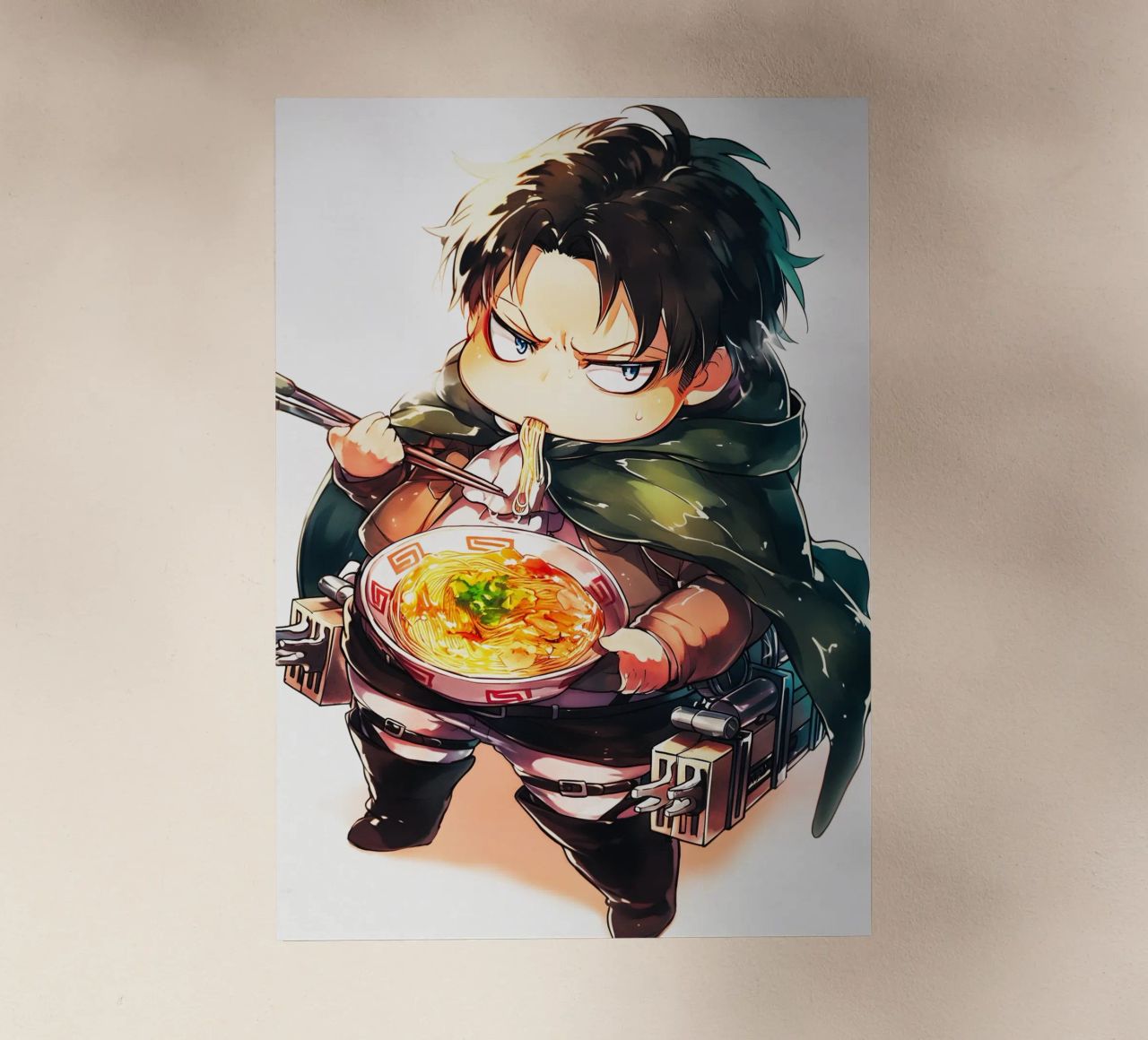 Levi from Attack on titan Ramen pellicola backlit da CreativeStudio
