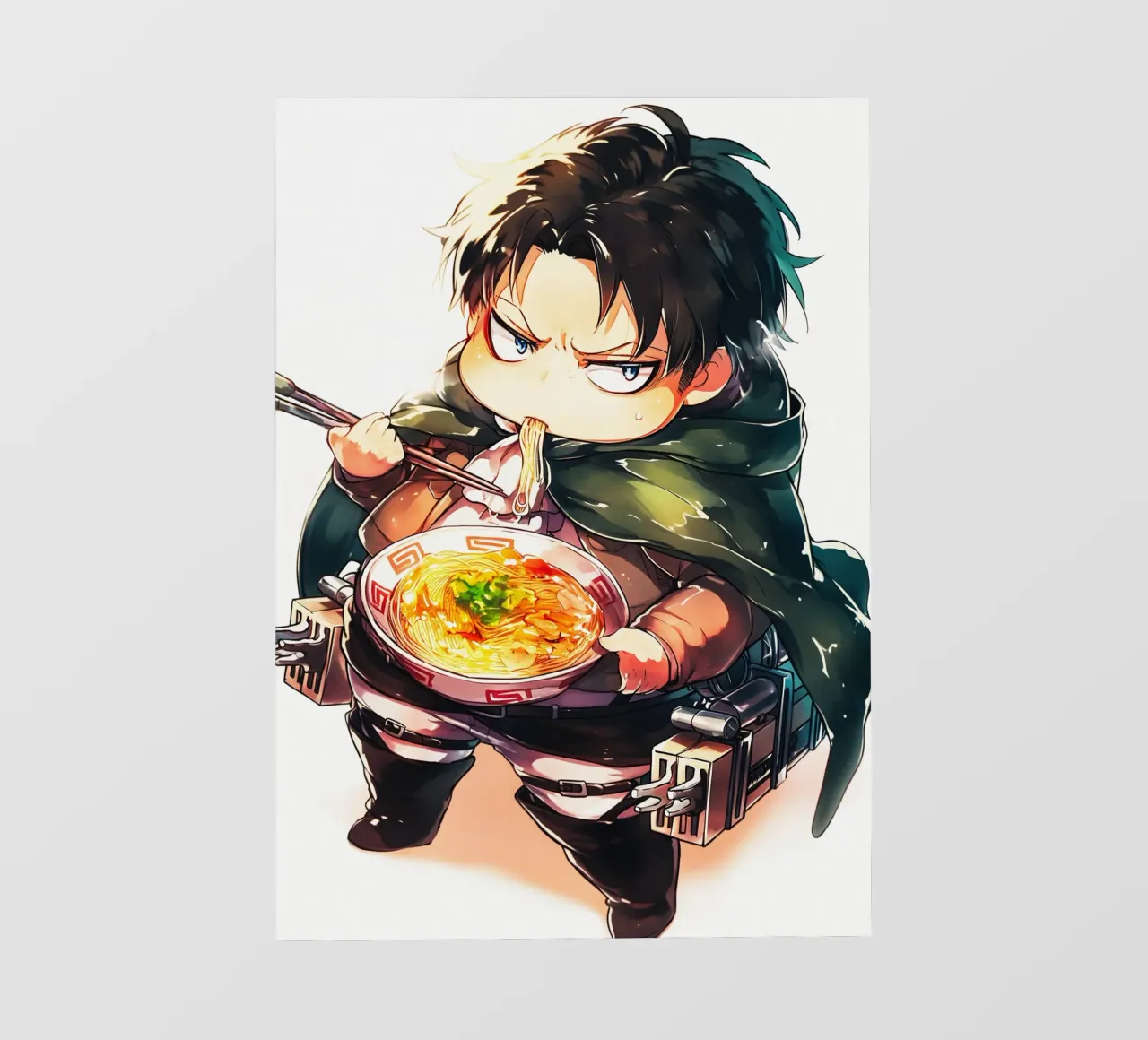 Levi from Attack on titan Ramen pellicola backlit da CreativeStudio