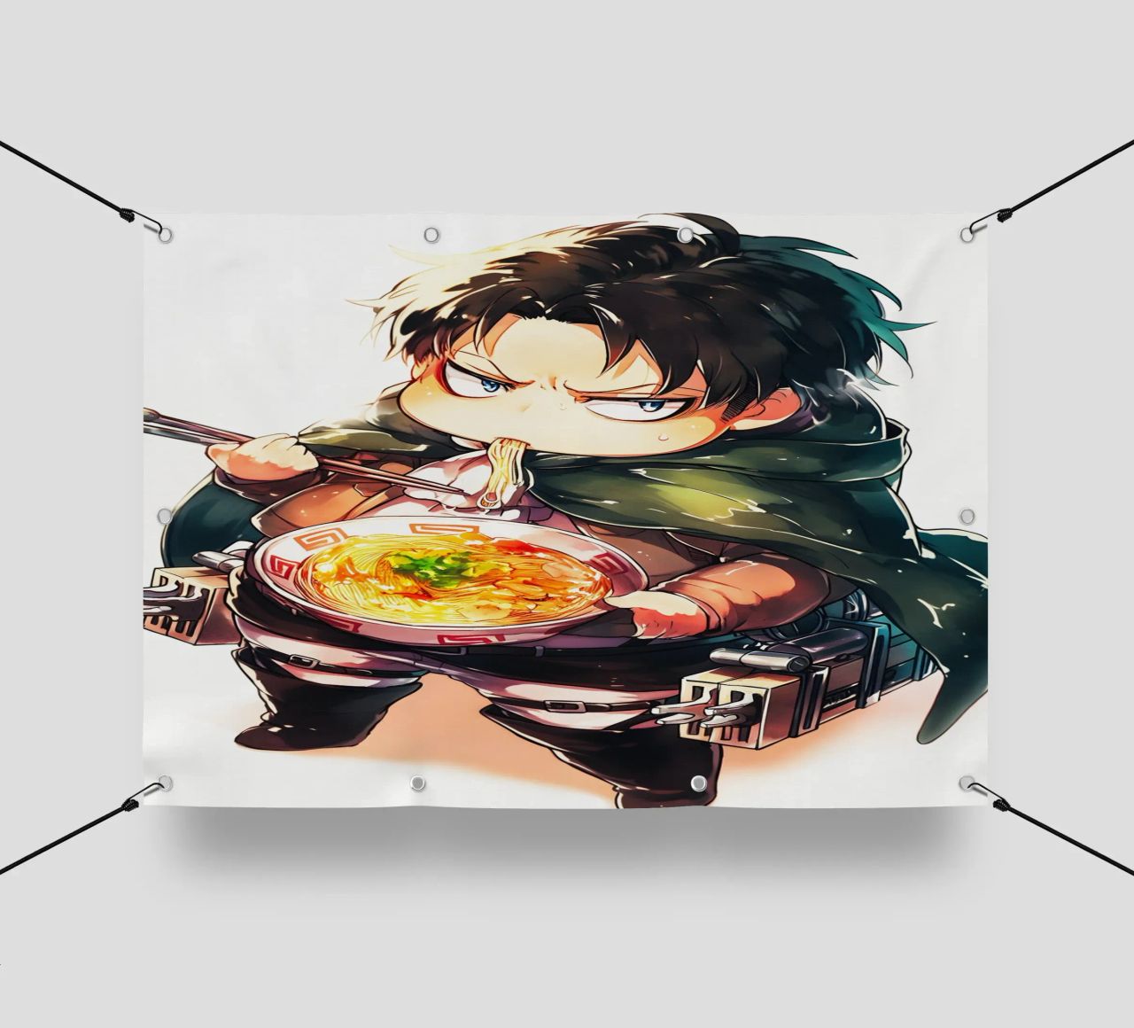 Levi from Attack on titan Ramen telo in pvc da CreativeStudio