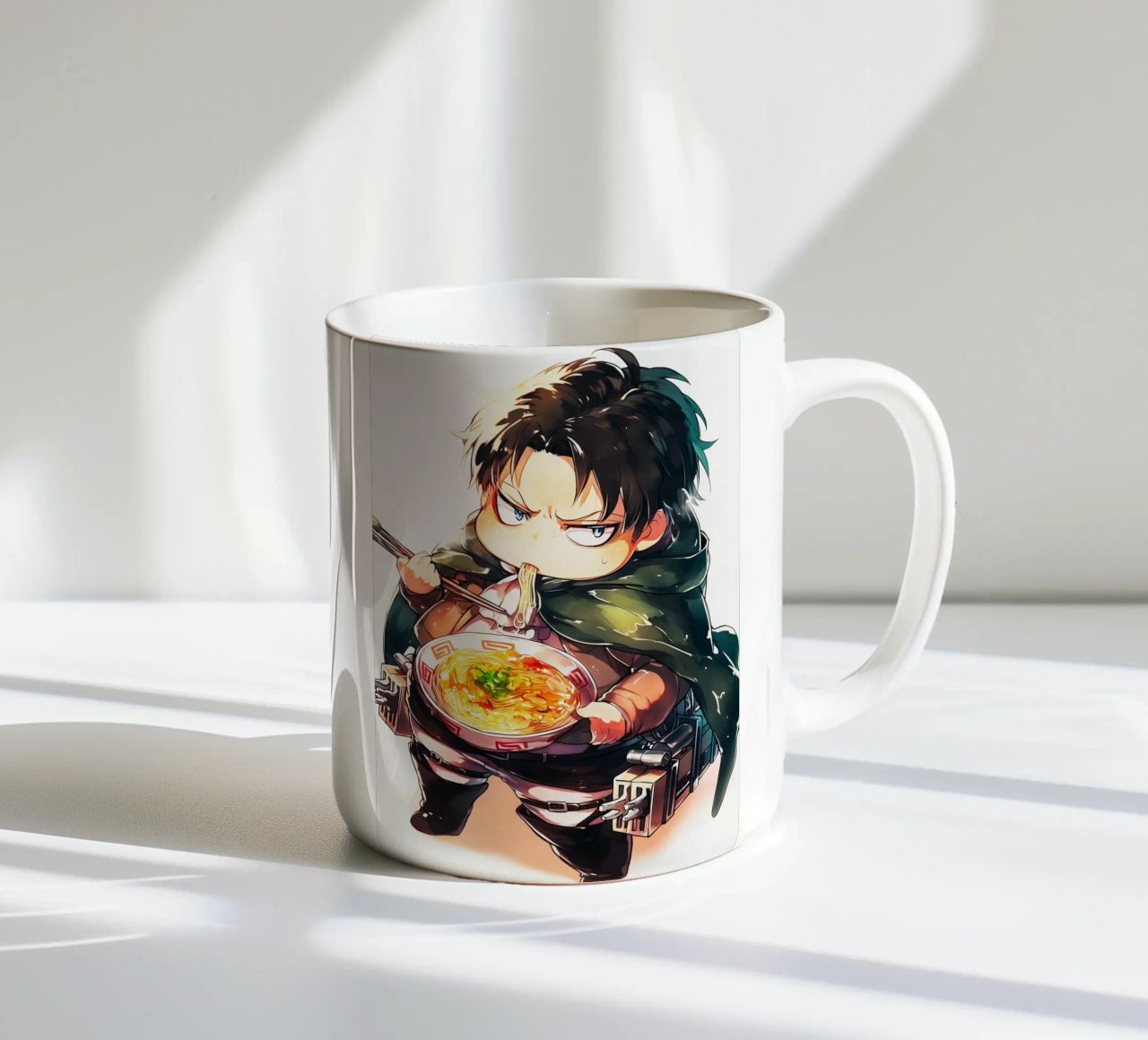 Levi from Attack on titan Ramen tazza in ceramica da CreativeStudio