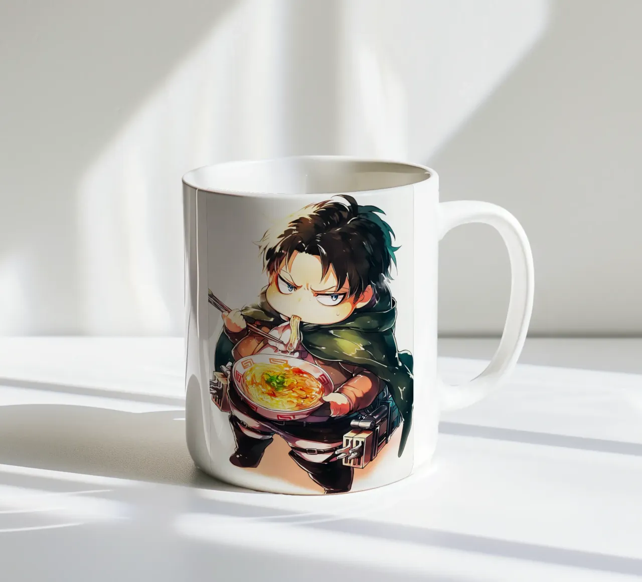 Levi from Attack on titan Ramen tazza in ceramica da CreativeStudio