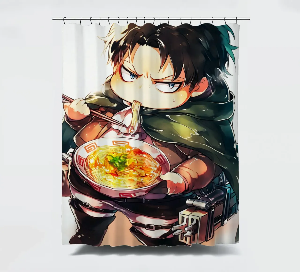 Levi from Attack on titan Ramen tenda da doccia da CreativeStudio