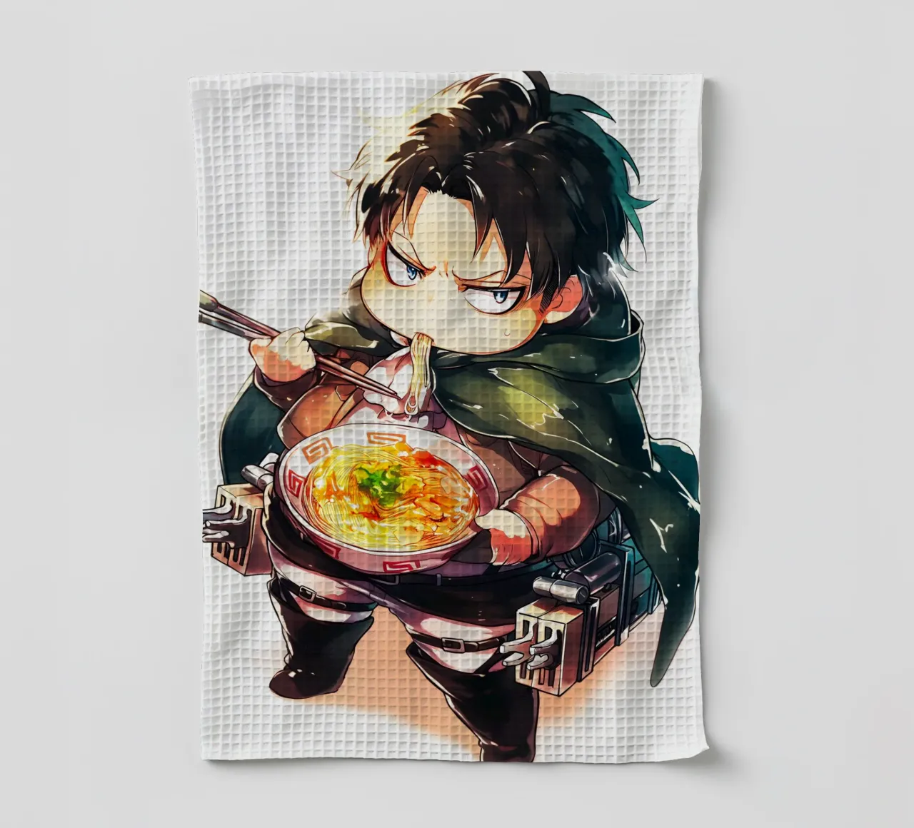 Levi from Attack on titan Ramen torchon de CreativeStudio