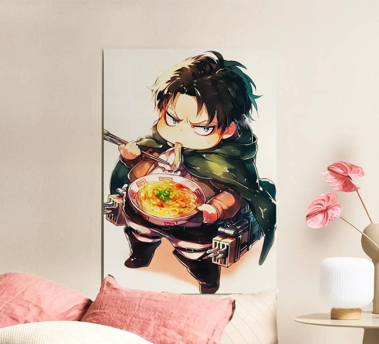 Levi from Attack on titan Ramen pannello forex da CreativeStudio