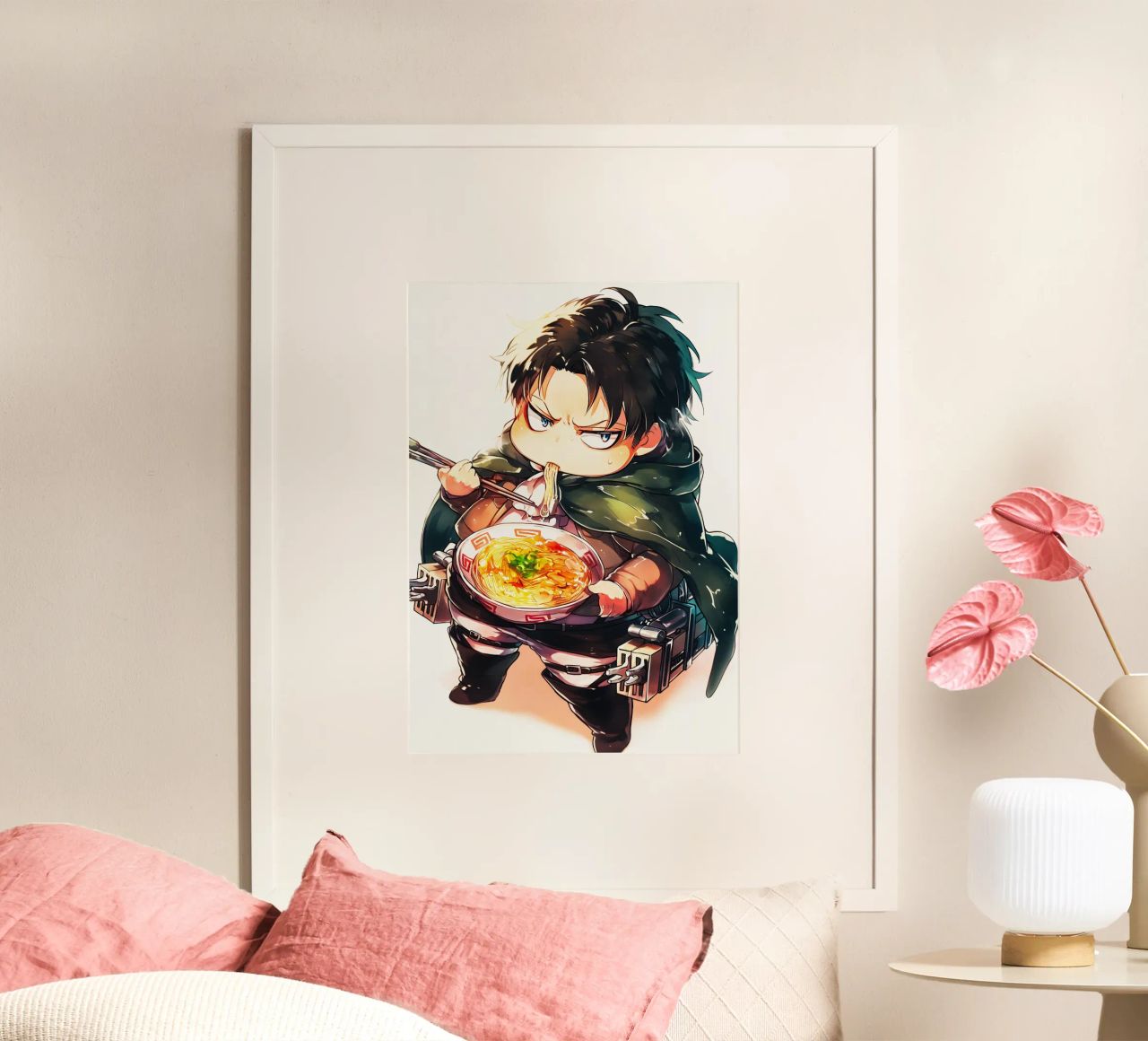Levi from Attack on titan Ramen carta hahnemühle da CreativeStudio