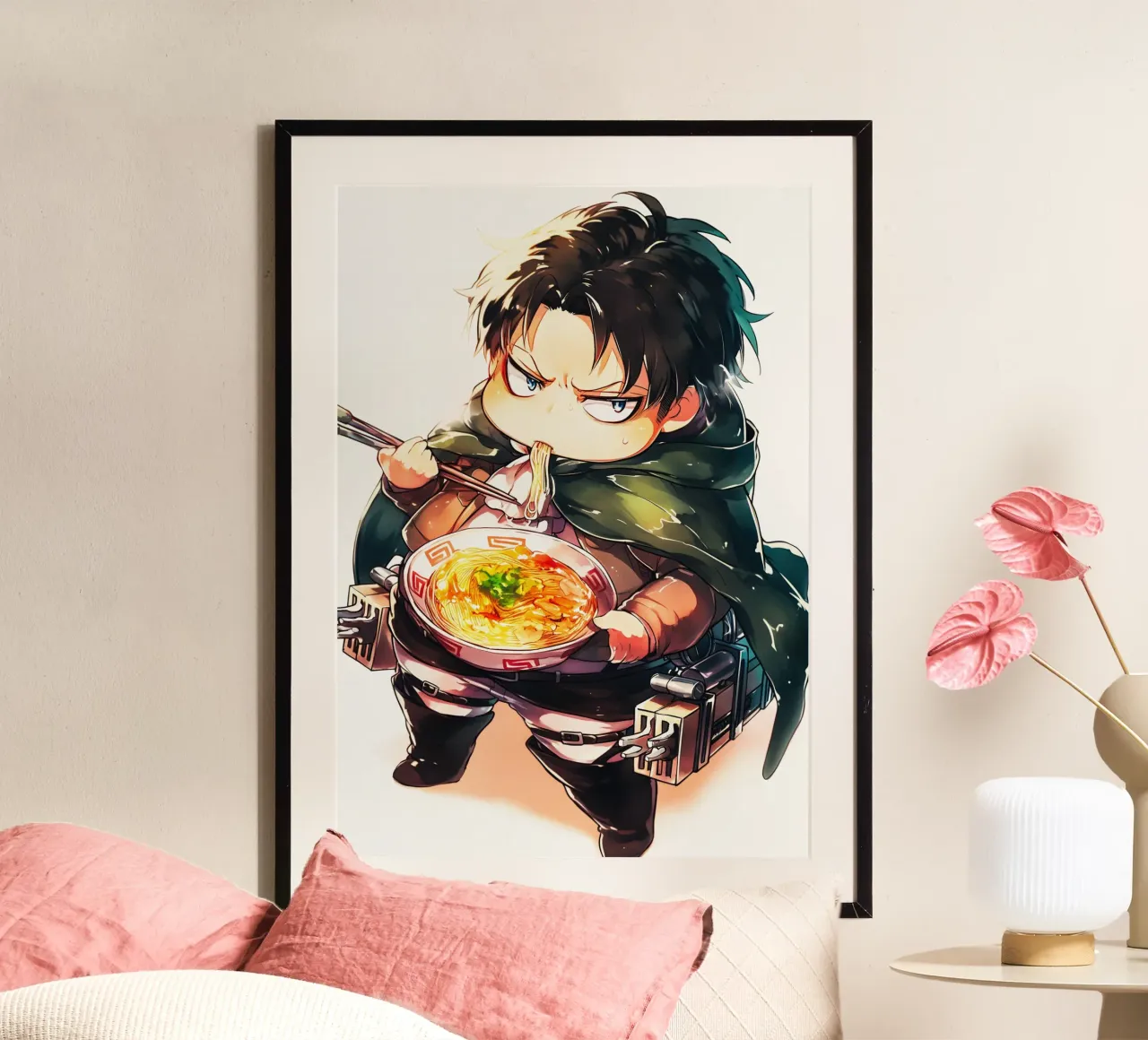 Levi from Attack on titan Ramen poster da CreativeStudio