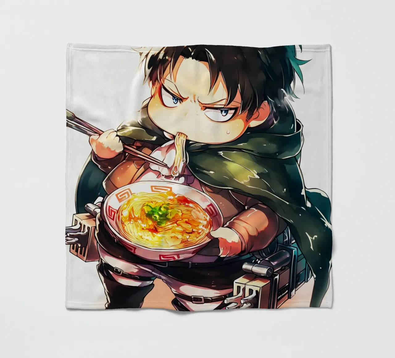Levi from Attack on titan Ramen coperta in pile da CreativeStudio