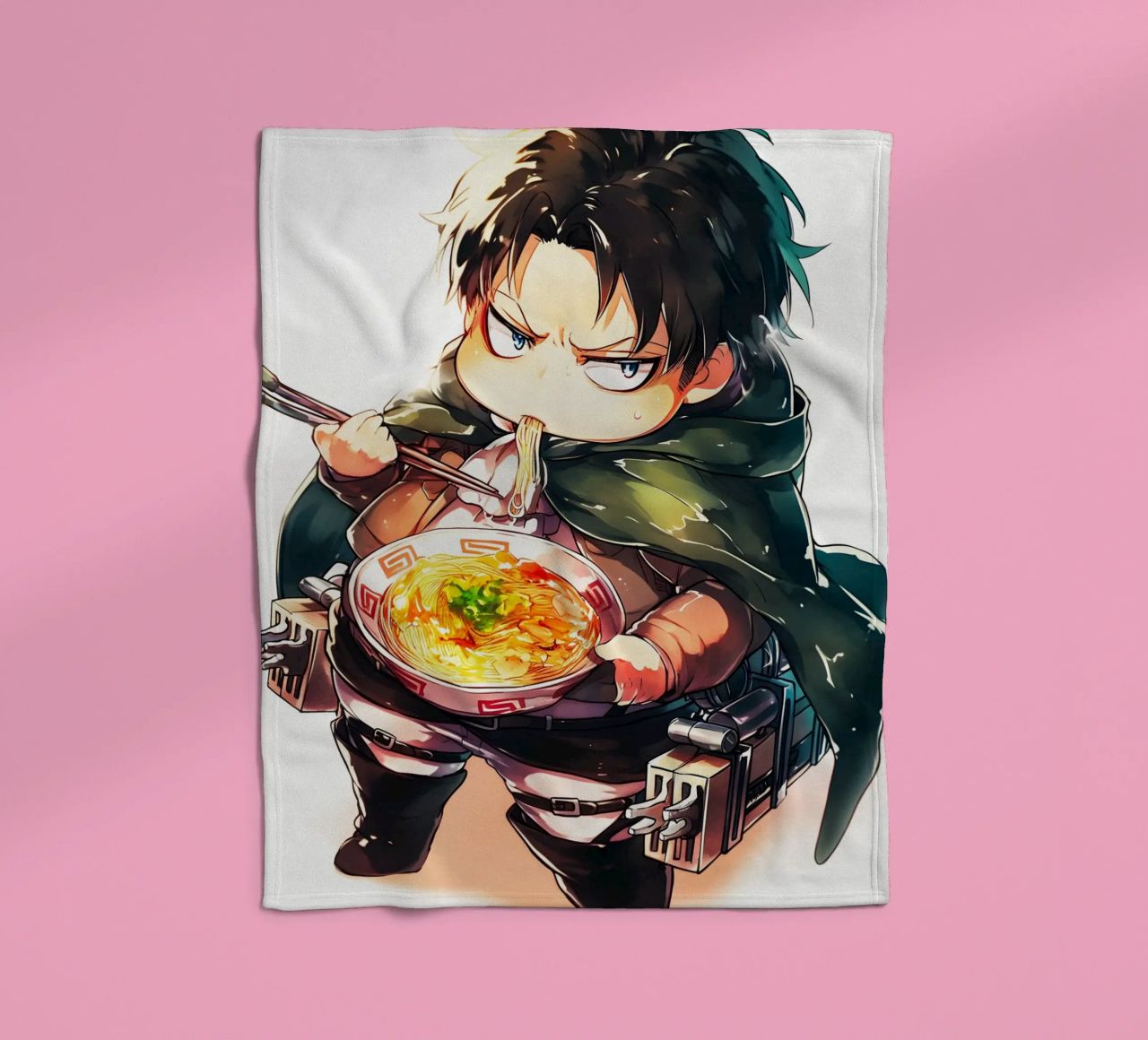 Levi from Attack on titan Ramen coperta in pile da CreativeStudio