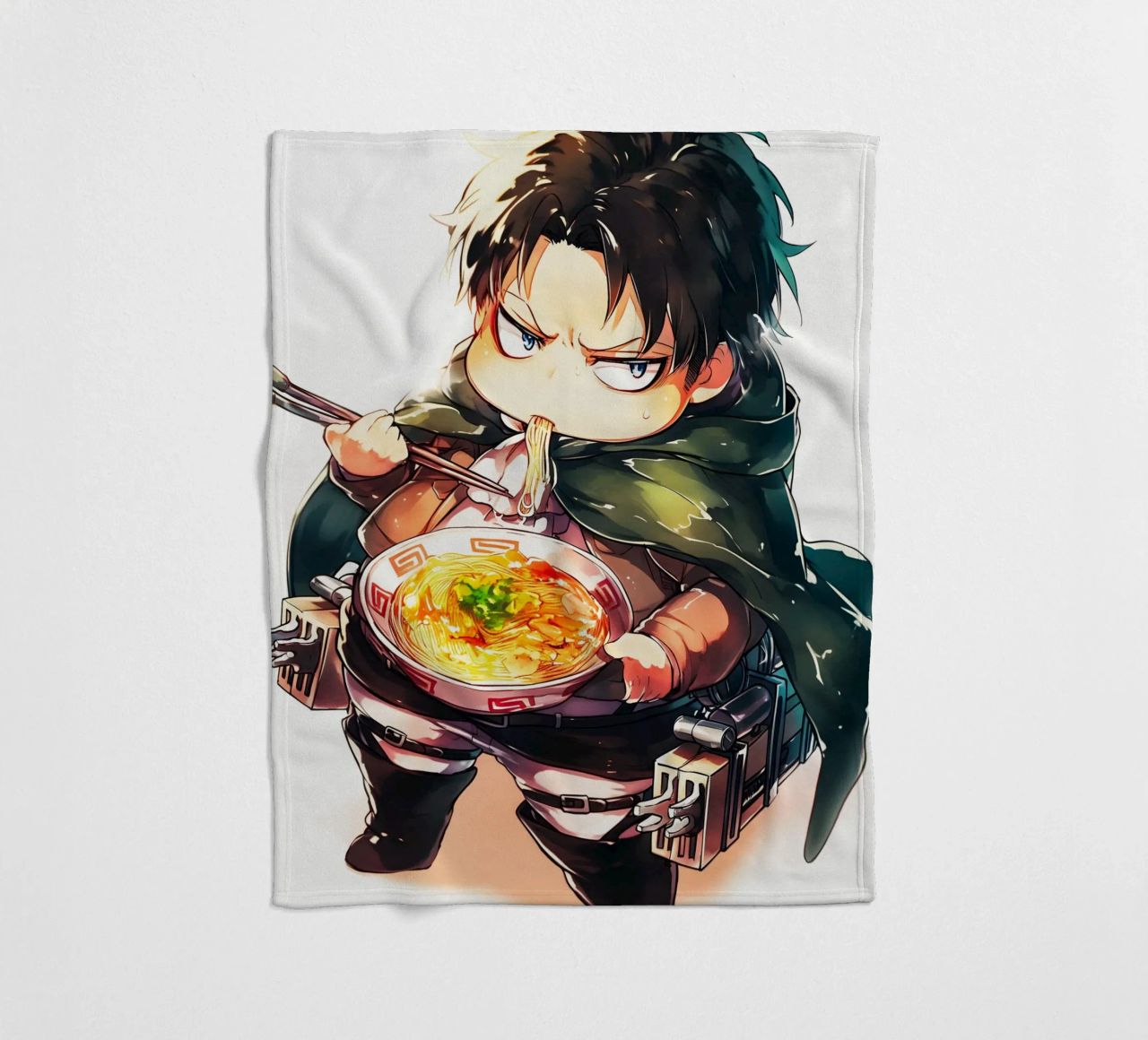 Levi from Attack on titan Ramen coperta in pile da CreativeStudio