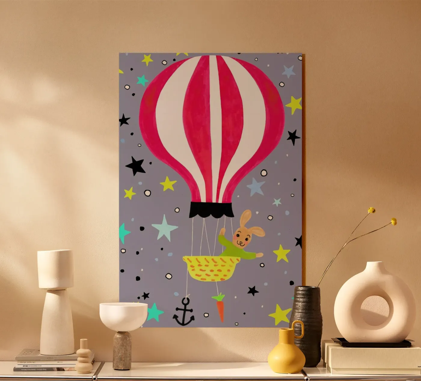 Hase Acryl-Glas von Kera Till