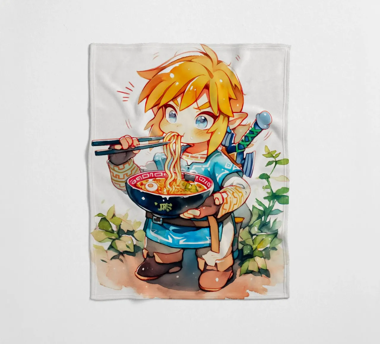 Link Ramen coperta in pile da CreativeStudio