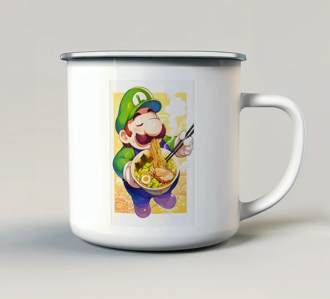 Luigi Ramen tazza in smalto da CreativeStudio