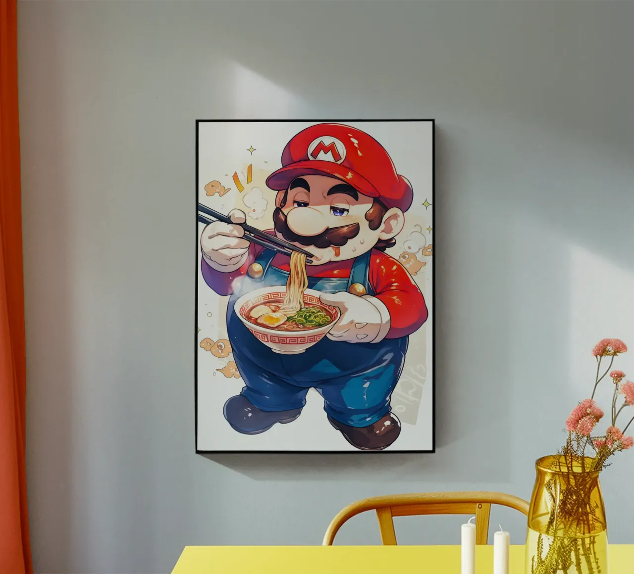 Super Mario Ramen acrylic glass by CreativeStudio