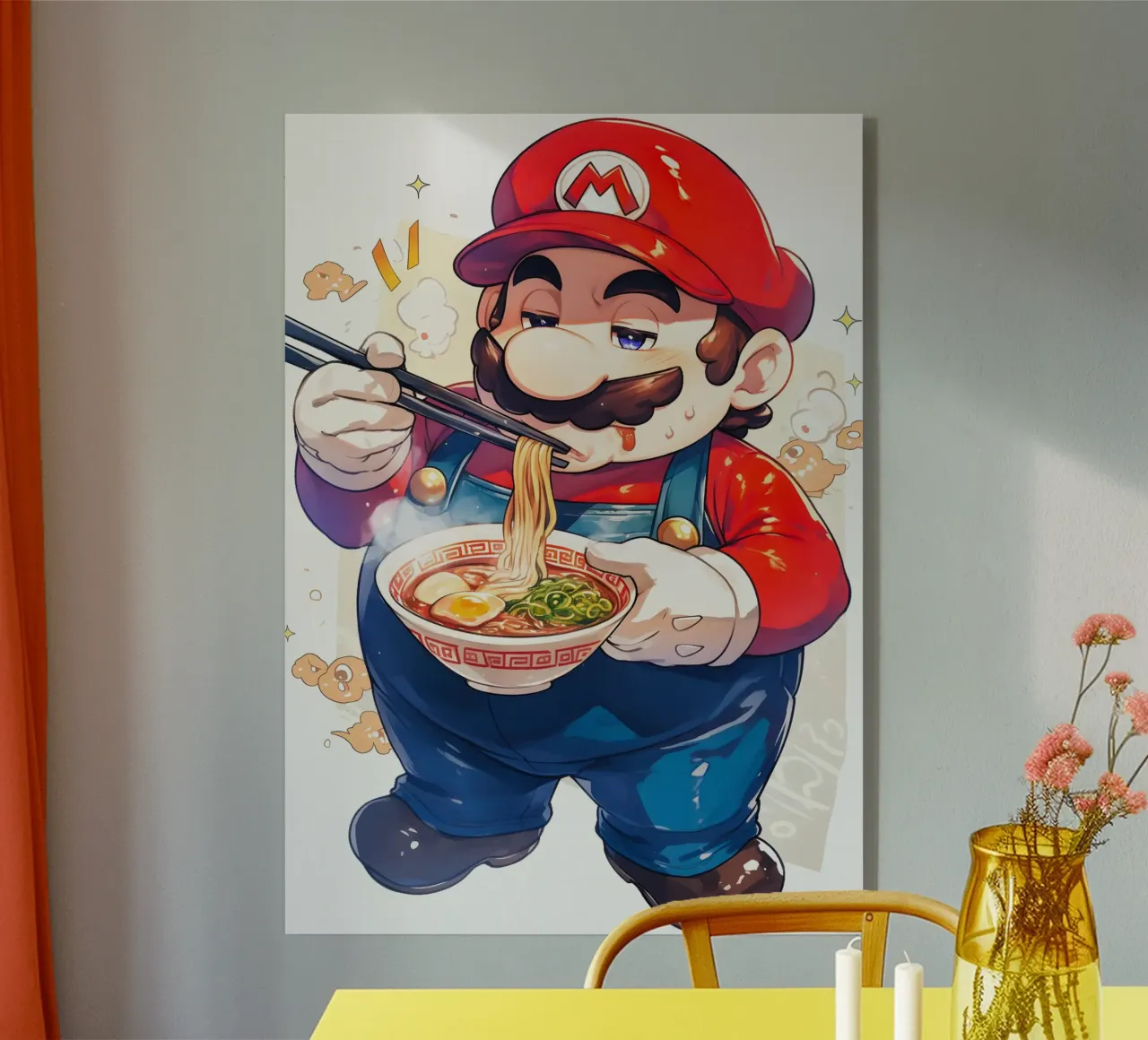 Super Mario Ramen acrylic glass by CreativeStudio